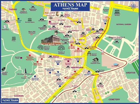 Printable Map Of Athens